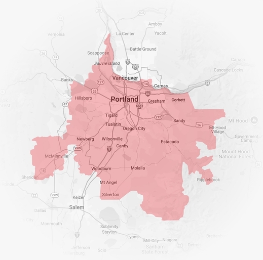 servicea areas map